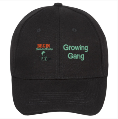 A1T Buffalo Cap Unisex. 1a Black Growing Gang