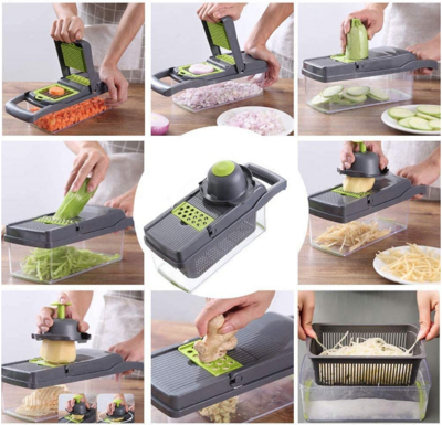 Vegetable Mandoline Chopper, Slicer, Dicer and Cutter