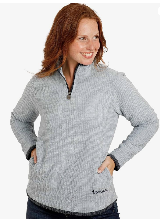 Eco Grid Fleece 1/4 Neck Zip