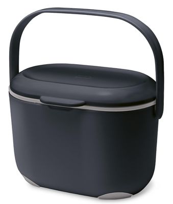 Kitchen Compost Caddy, Black/Grey, Capacity	2.5 litres