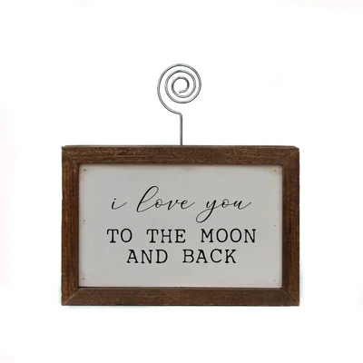 6X4 Home Accent Picture Frame - I Love You To The Moon