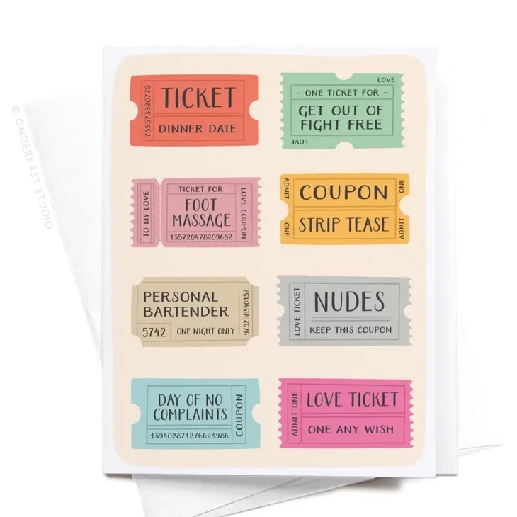 Love Coupons Greeting Card