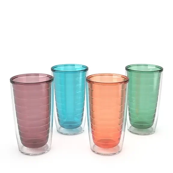 Clear & Colorful, set of 4, 16 oz