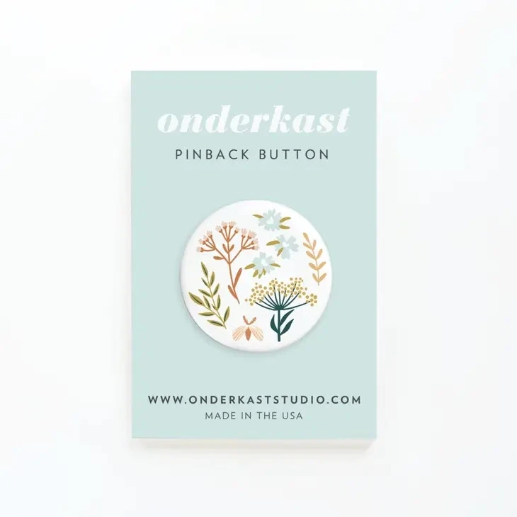 Soft Florals Pinback Button