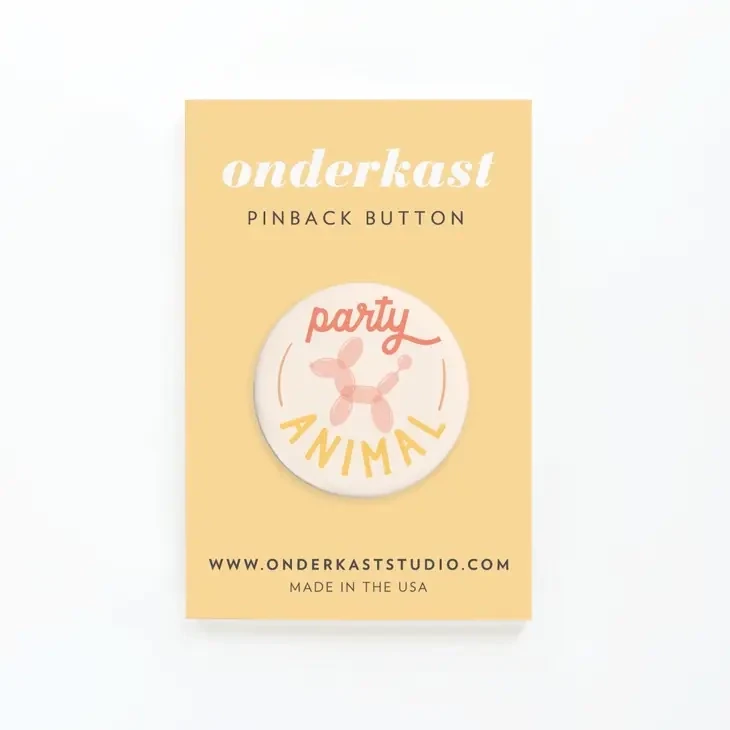 Party Animal Pinback Button
