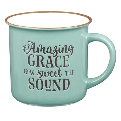 Amazing Grace Green Camp-style Mug