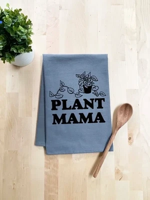 Plant Mama Dish Towel, Grey