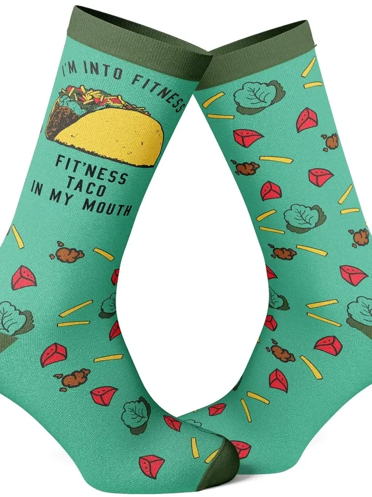 Socks, Fitness Taco In My Mouth, Women
