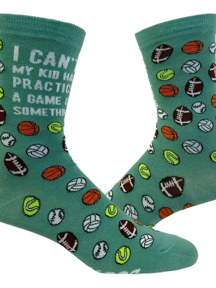 Socks, I Can&#39;t My Kid Has Practice, Women