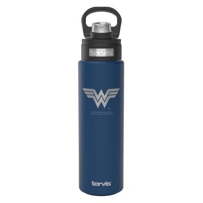 DC Comics, Wonder Woman Logo Engraved on Onyx Shadow, 24 oz