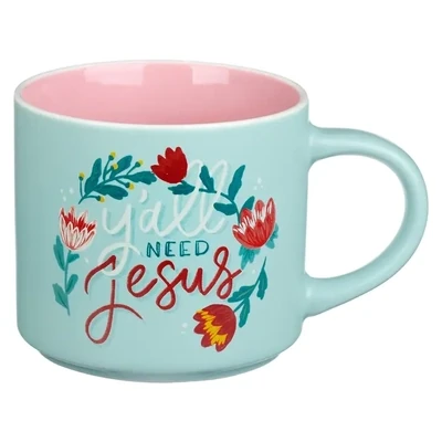 Y'all Need Jesus Ceramic Coffee Mug