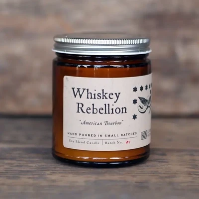 Candle, America Whiskey Rebellion, Soy Blend