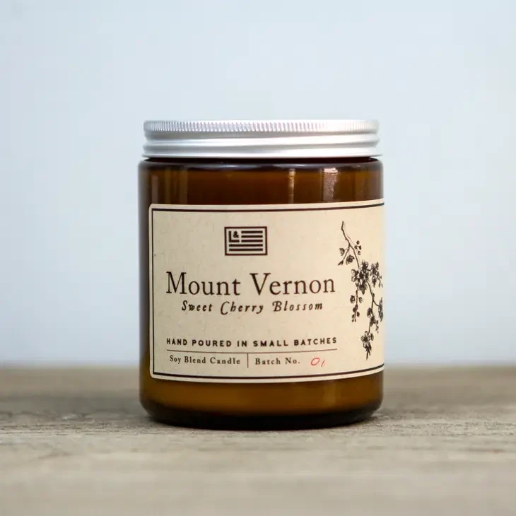 Candle, America Washington&#39;s Mount Venon, Soy Blend