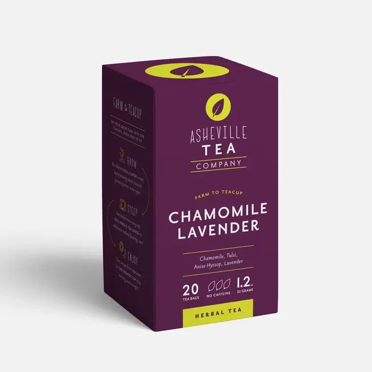 Tea Box with Chamomile Lavender individual Tea Bags