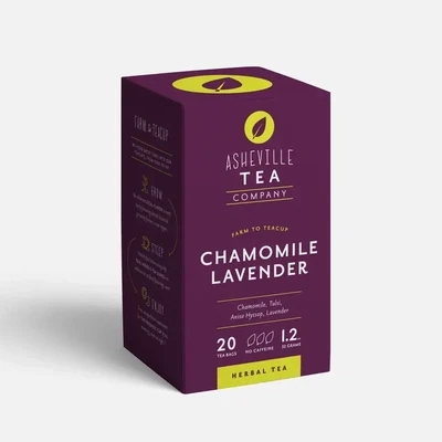 Tea Box with Chamomile Lavender individual Tea Bags