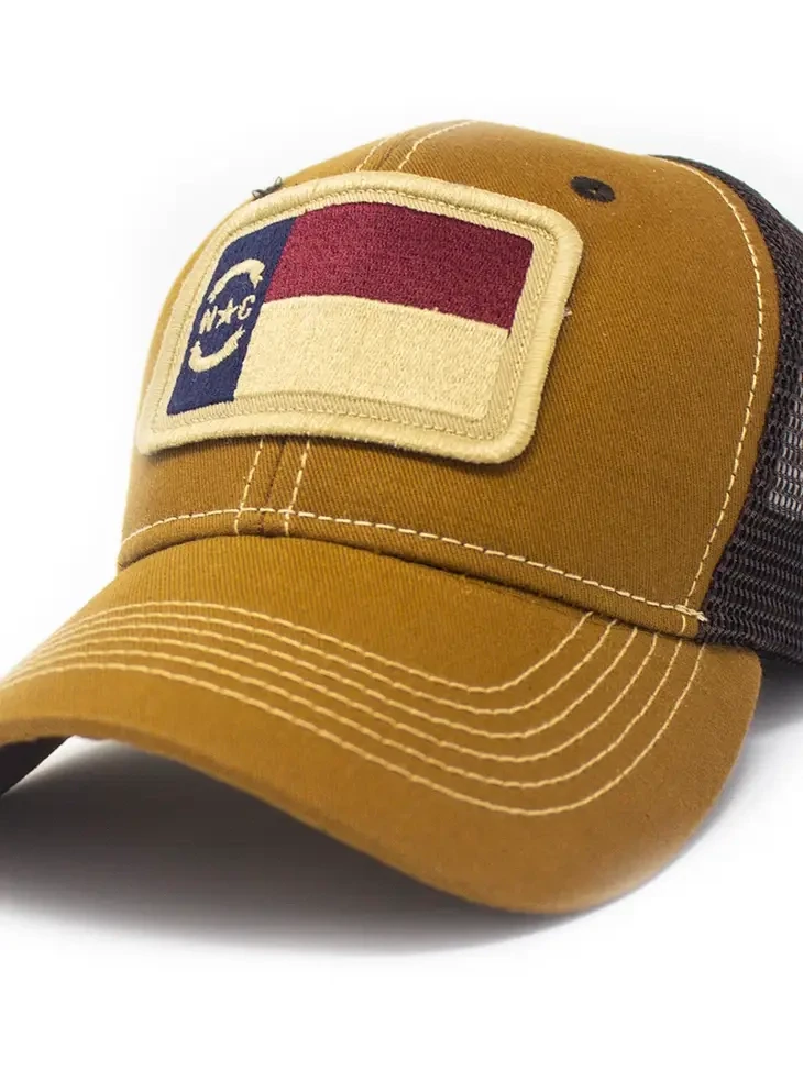 North Carolina Flag Structured Trucker Hat