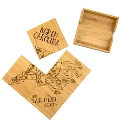North Carolina 4-pc Coaster Puzzle