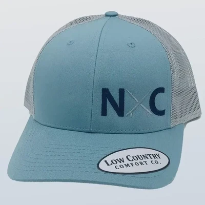 North Carolina Surfboard Smoke Blue/Aluminum Hat