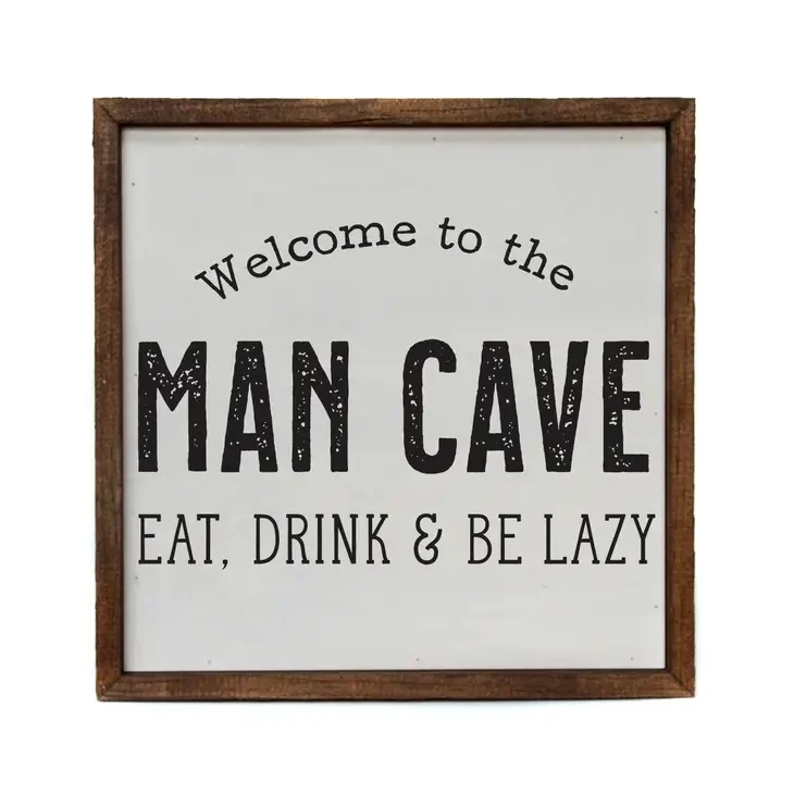 10x10 Welcome To The Man Cave Sign