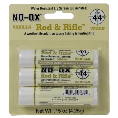 Rod &amp; Rifle SPF 44 Lip Sunscreen 3-pack blister card