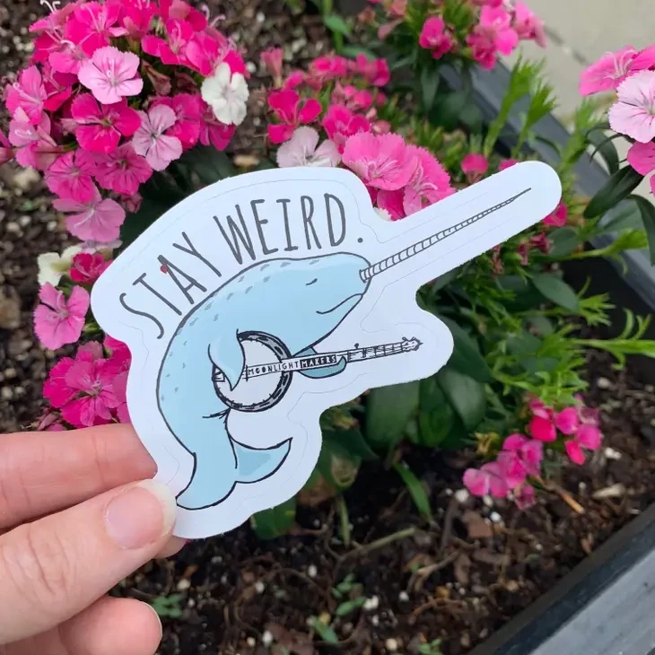 Stay Weird (Narwhal) Sticker