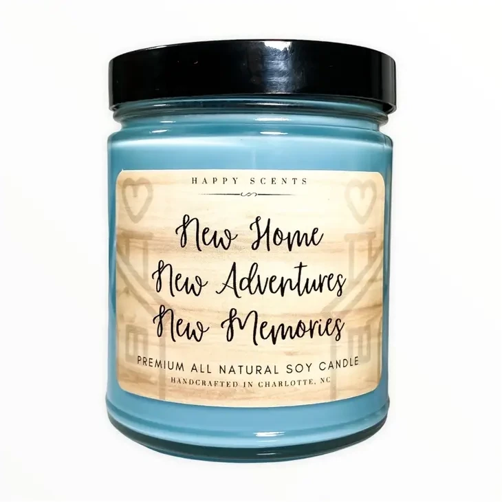 Candle, Lavish Lavender, &quot;New Home&quot;