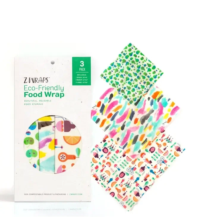 Z Wraps Asst. Reusable Beeswax Food Wrap
