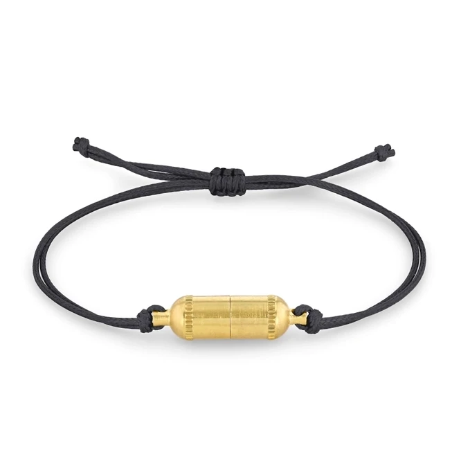 Intention Capsule Gold Bracelet - Black