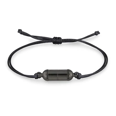 Intention Capsule Gunmetal Bracelet - Black