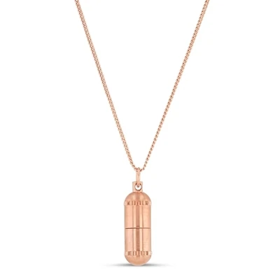 Intention Capsule Rose Gold Necklace - Dainty Chain