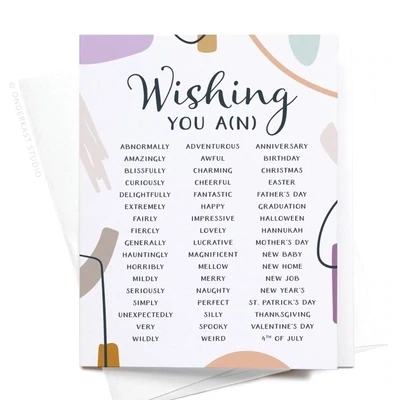 Wishing You A(n) Greeting Card