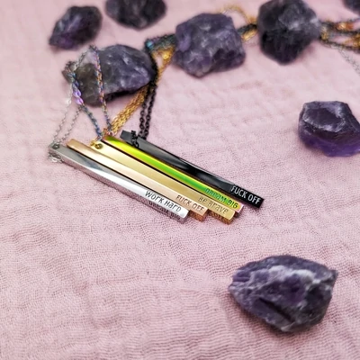 Work Hard, Dream Big, Be Brave Necklace