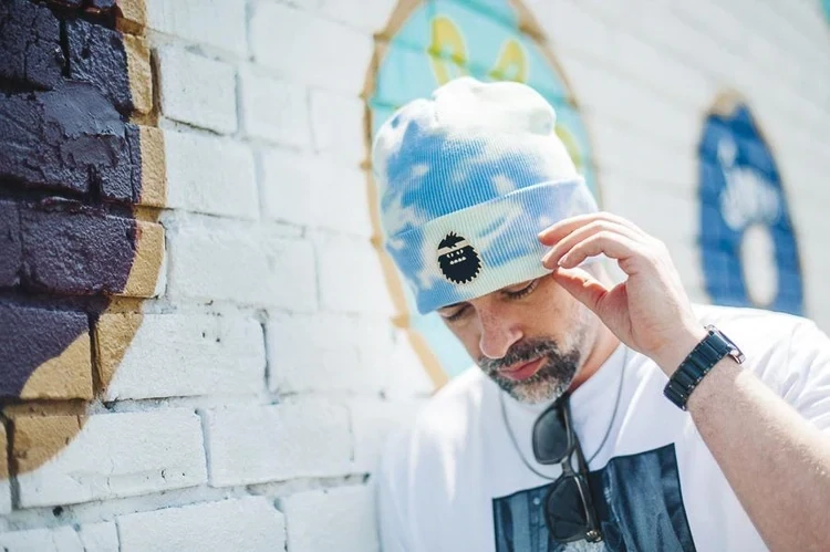 Bigfoot Logo Beanie, Color: Tie-Dye