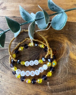 ECU Pirates Bracelet Stack