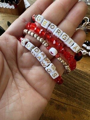 University of Georgia Bulldogs Bracelet