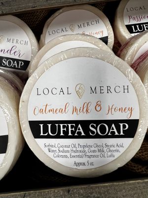 Oatmeal Milk &amp; Honey Luffa Soap