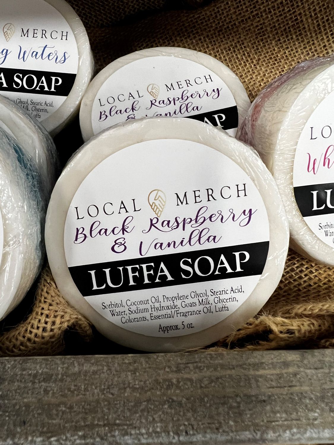 Black Raspberry &amp; Vanilla Luffa Soap