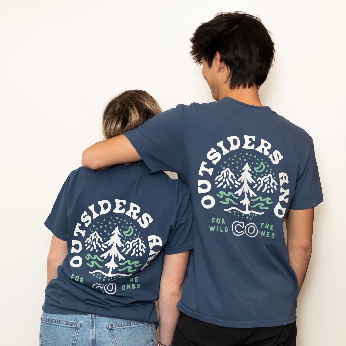 Outsiders &amp; Co Logo Tee Navy