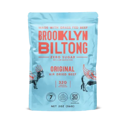 2oz Grass Fed Brooklyn Biltong Original (Jerky, Air dried Beef)