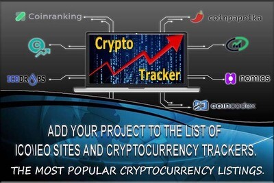 Add your project to crypto market observers and ICO \ IEO trackers.