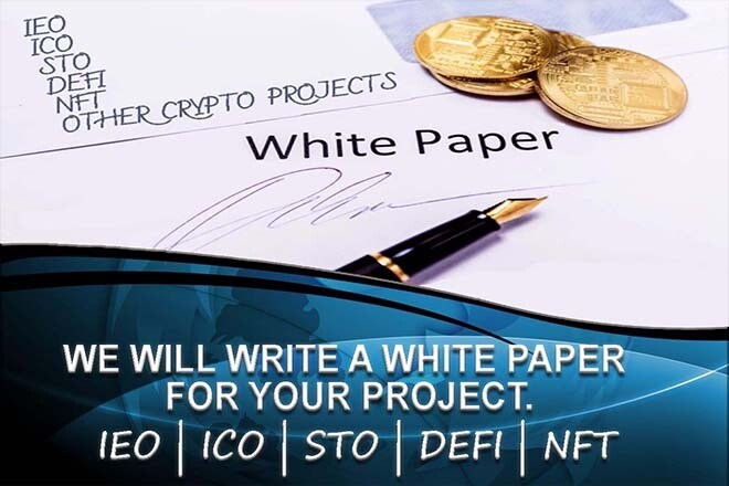 White Paper crypto projects, ICO, DEFi + infographics, market analysis