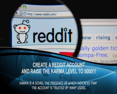 Create and promote a Reddit account with your brand name. Karma boost to 5,000.