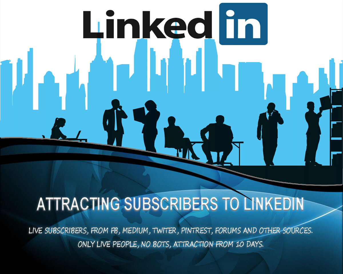 LinkedIn subscribers for cryptocurrency and financial projects.