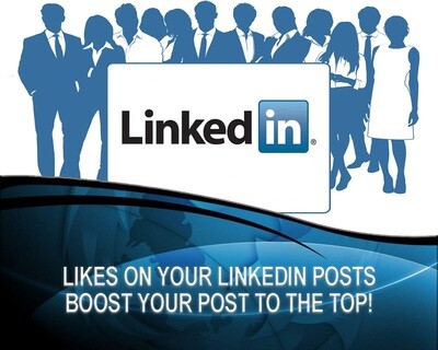 LinkedIn - Likes - votes on your Linkedin post.