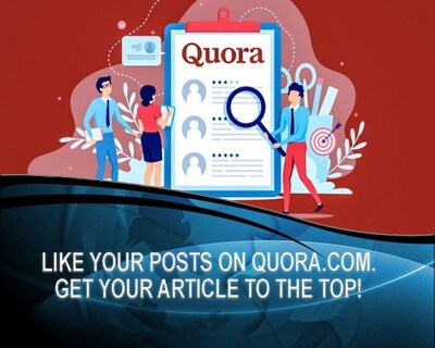 Quora - Likes - votes on your Quora post.