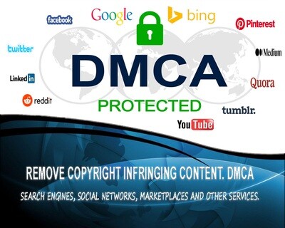 Sending DMCA violation notices and removing illegally used content.