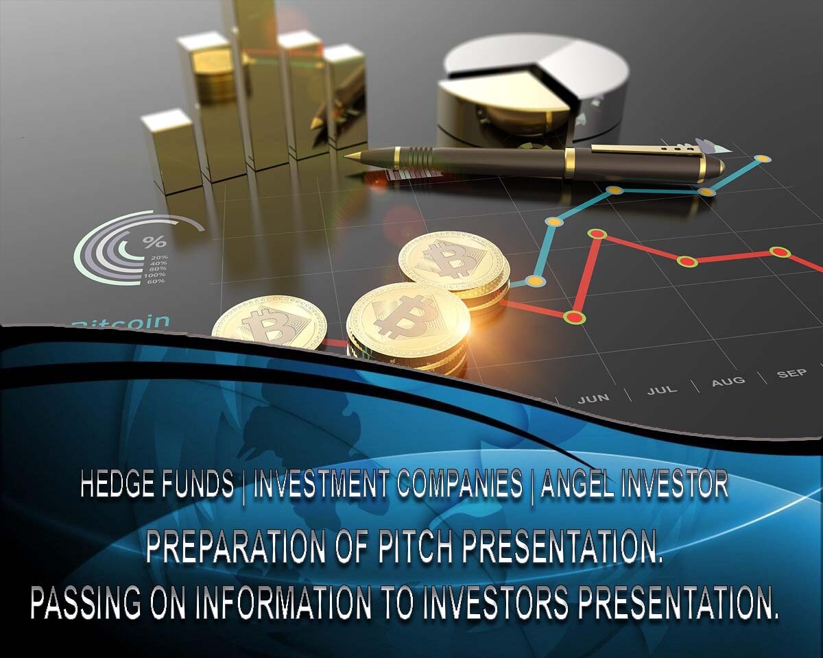 Investment pitch - presentation for your project, according to international standards, for private investors and venture capital funds (Pitch Deck for investors).