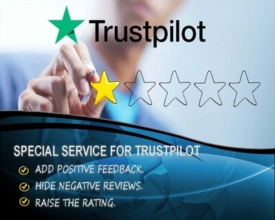Positive reputation for your project, add positive reviews to Trustpilot, Google and other reputation management activities.