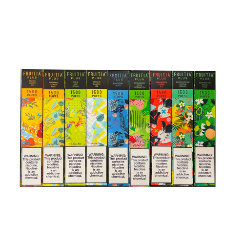 Fruitia Plus 1500 Puff Disposables 10ml 2ml