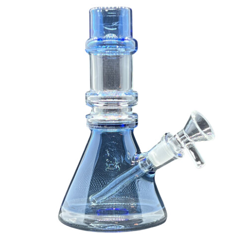 Glass Water Pipe Beaker Design With Downstem 6.5 Inches
